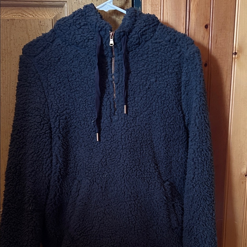 New Directions Navy Sherpa Jacket